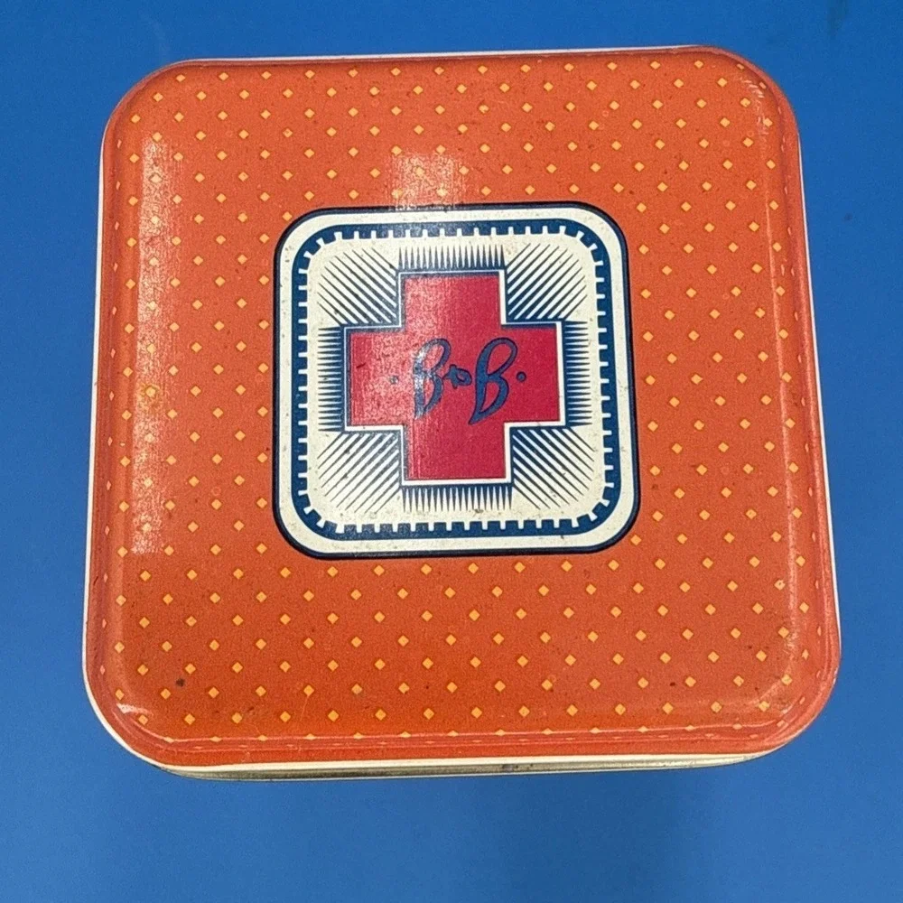 Vintage Johnson's Antiseptic Baby Powder Tin with Lid 100th Anniversary Empty